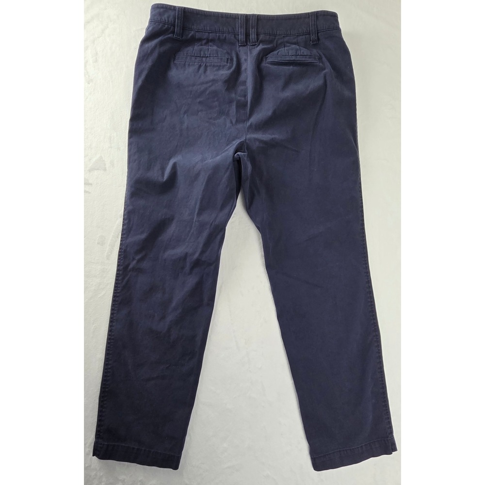 Talbots‎ The Perfect Chino Navy Blue Straight Leg Pants Womens 10P JO3069 - Picture 7 of 8